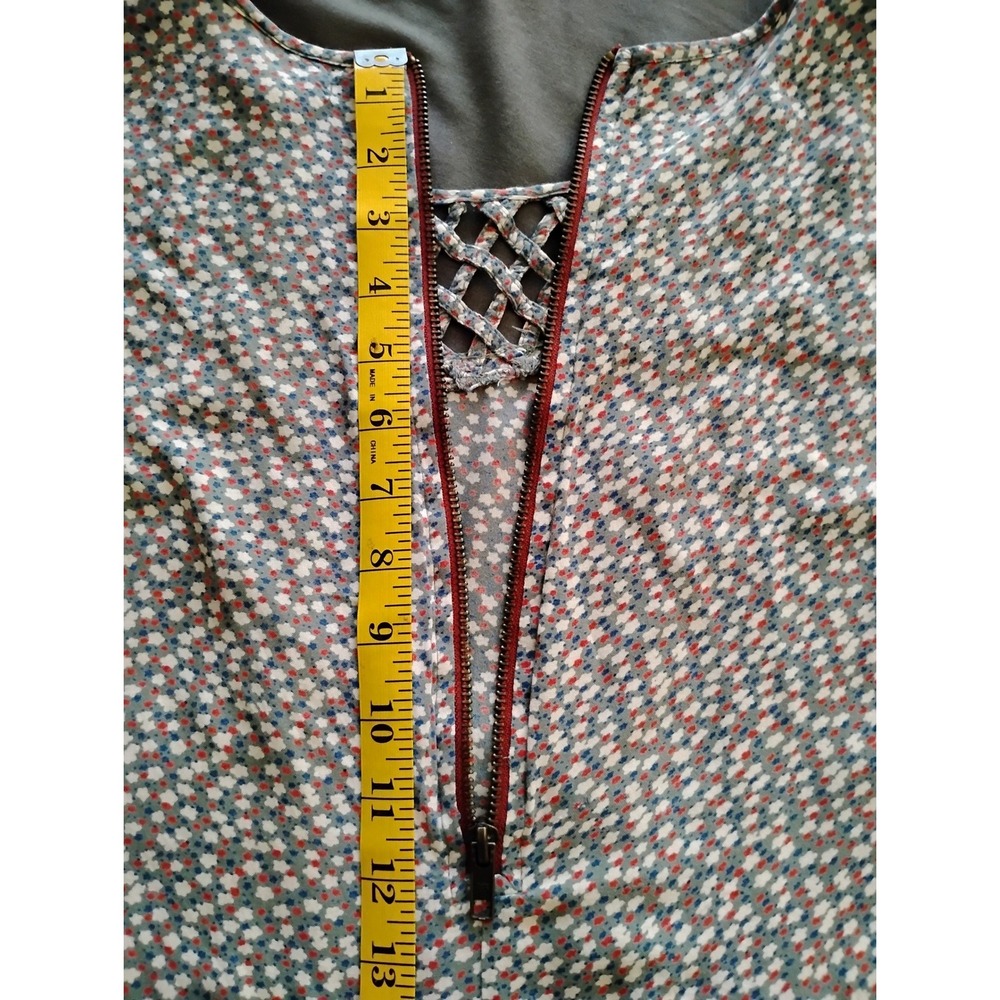 🌸American Rag Floral Sleeveless Ditzy Romper peasant indie Boho whimsygoth - Picture 7 of 7